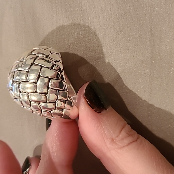 Sterling silver dome weave ring - Picture 6 of 7